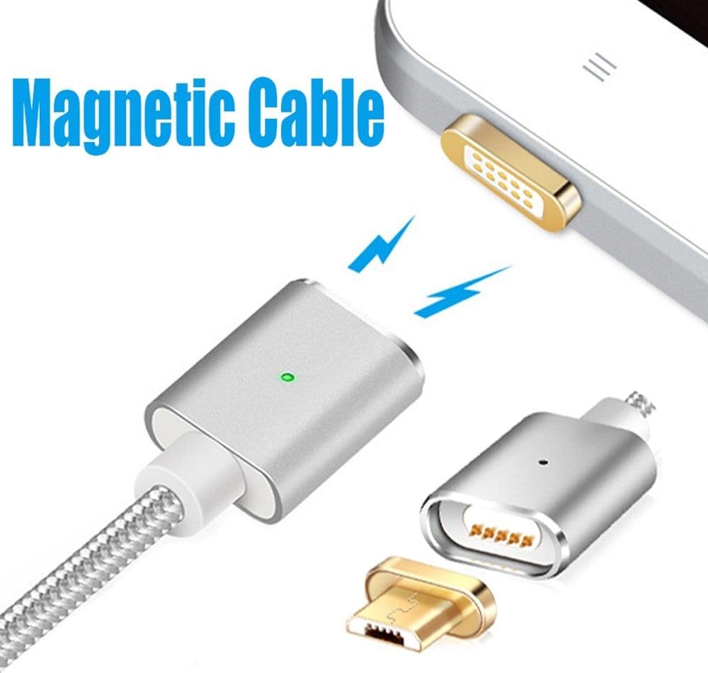 CAVO DI RICARICA MAGNETICO LED ADATTATORE CARICABATTERIE PER ANDROID MICRO USB - 2