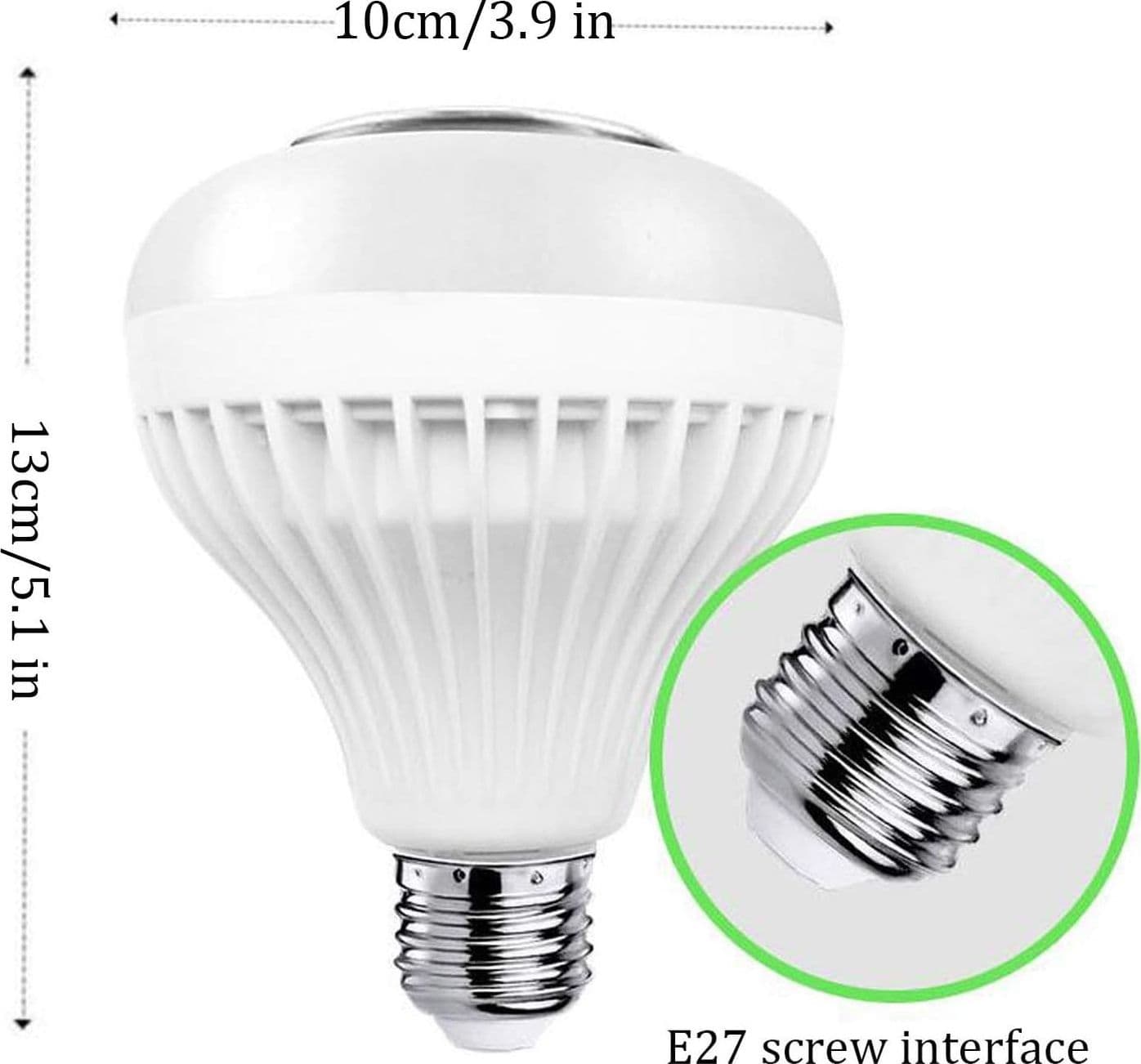 LAMPADINA CASSA BLUETOOTH COLORATA LED E27 RGB BULBO MUSICA LAMPADA TELECOMANDO - 7