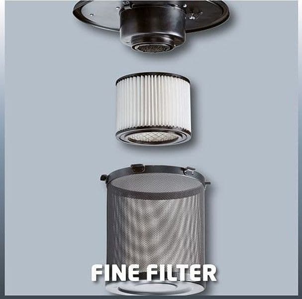 ASPIRACENERE EINHELL TC-AV 1200 MOTORE 1200 W FUSTO 18 LT FILTRO A CARTUCCIA - 2