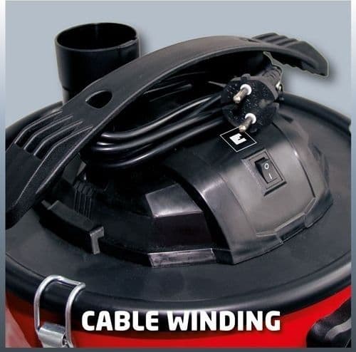 ASPIRACENERE EINHELL TC-AV 1200 MOTORE 1200 W FUSTO 18 LT FILTRO A CARTUCCIA - 4