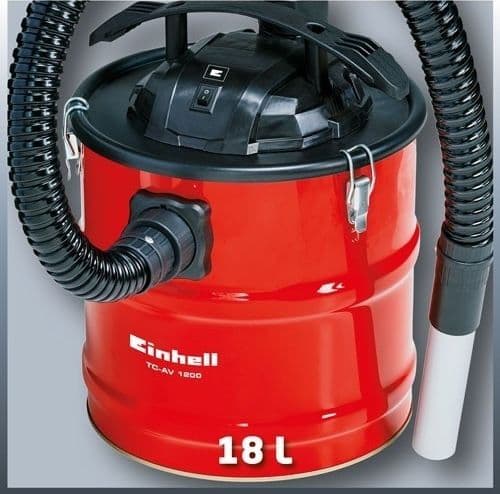 ASPIRACENERE EINHELL TC-AV 1200 MOTORE 1200 W FUSTO 18 LT FILTRO A CARTUCCIA - 5