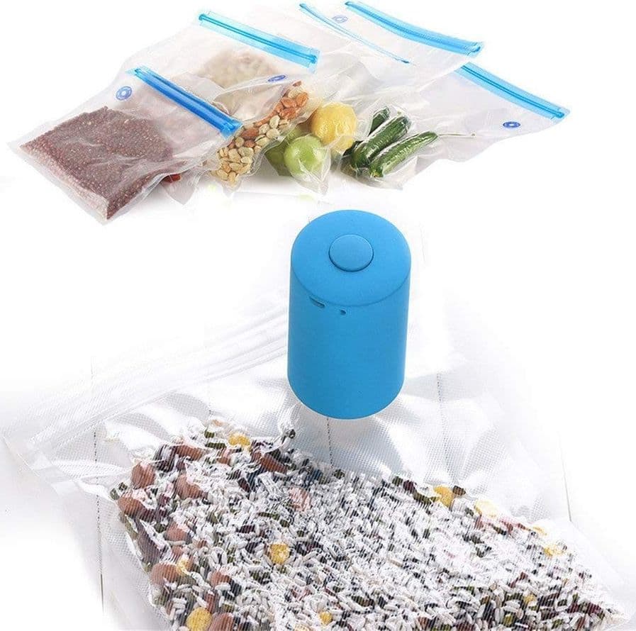 MINI MACCHINA SIGILLATRICE PER SOTTOVUOTO CHIUDI BUSTE ALIMENTI CIBI + SACCHETTI - 3