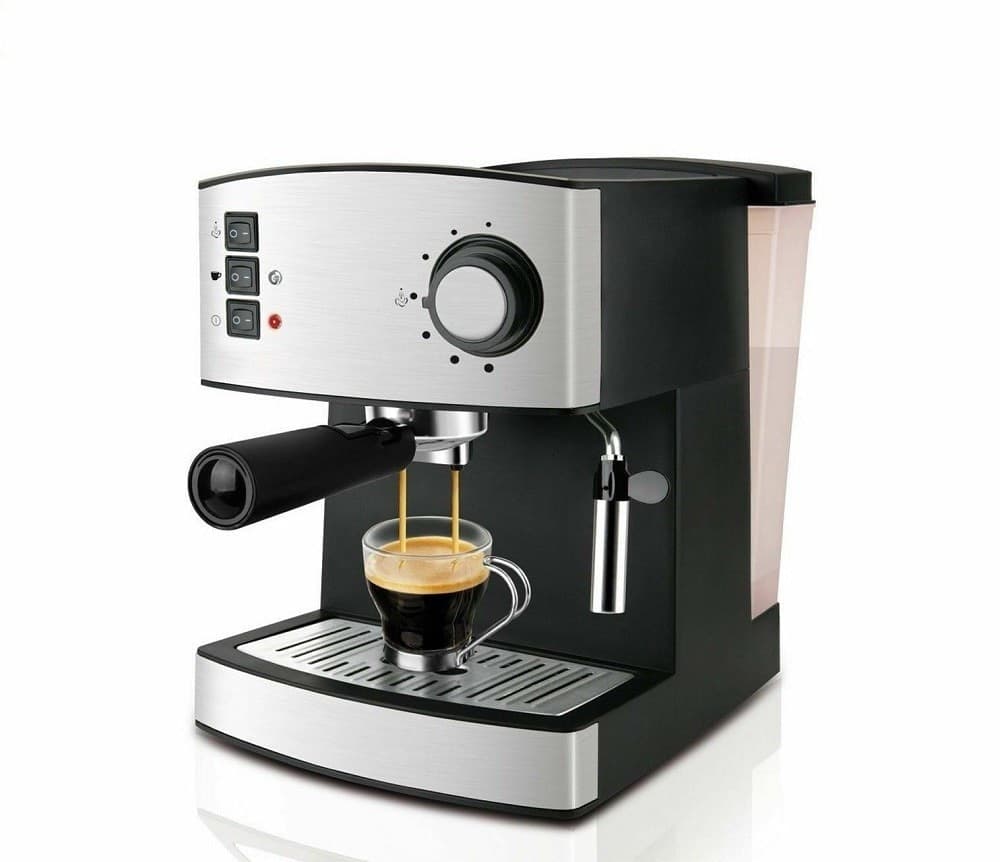 MACCHINA PER CAFFÈ ESPRESSO 850 WATT 1.6LT CAPPUCCINO SYSTEM 15 BAR CORPO INOX - 2