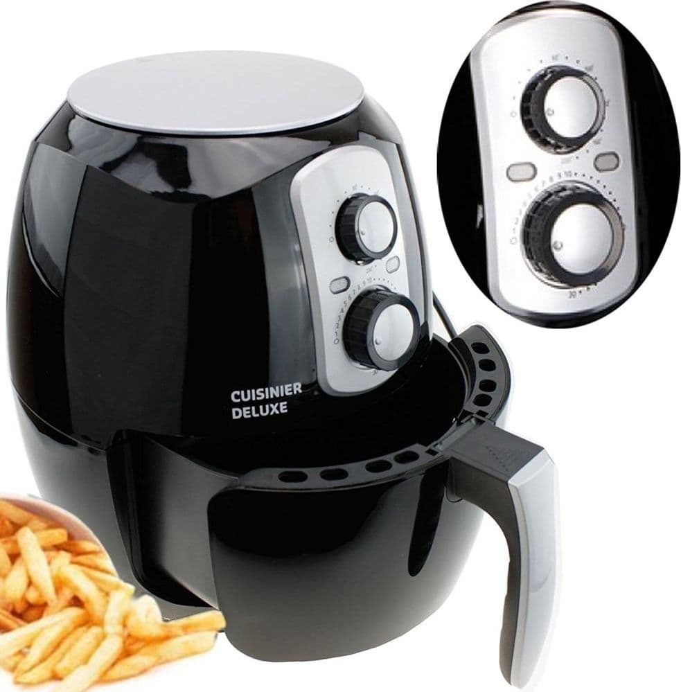 FRIGGITRICE AD ARIA CALDA SENZA OLIO AIRFRYER 3.6 LT FRIGGE CUOCE ARROSTO 1400W - 2