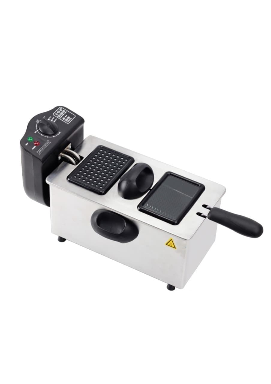 FRIGGITRICE ELETTRICA PROFESSIONALE ACCIAIO INOX 3 LITRI 2000W ROYALTY LINE - 2