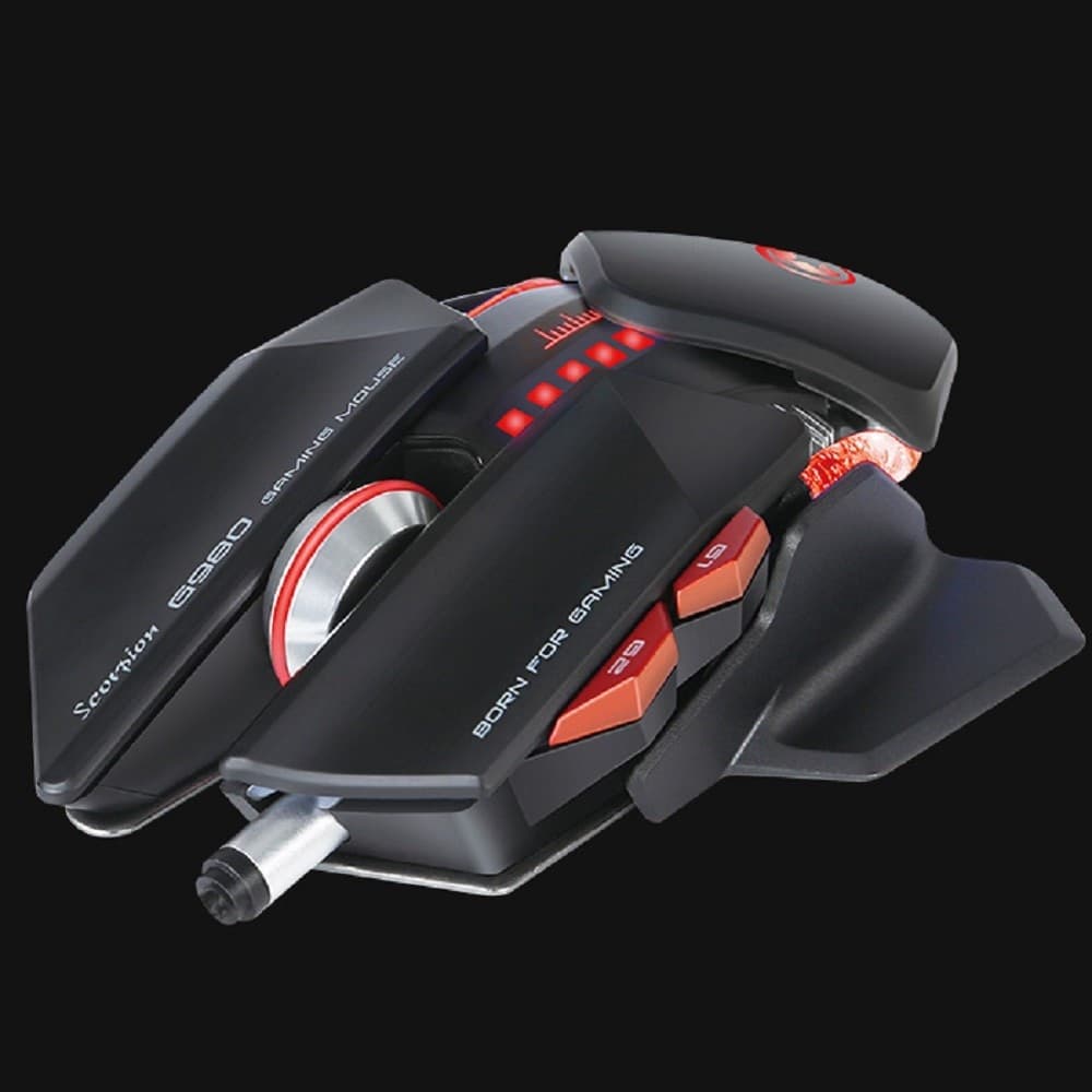 MARVO SCORPION G980 GAMING MOUSE WIRELESS 6000DPI LUMINOSO 6 TASTI PROGRAMMABILI - 2