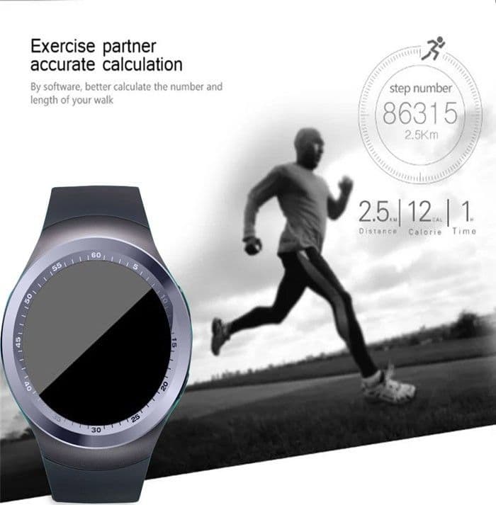 SMART WATCH Y1 1,2 POLLICI BLUETOOTH ANDROID IOS CON SLOT SIM CARD E MICRO SD - 5