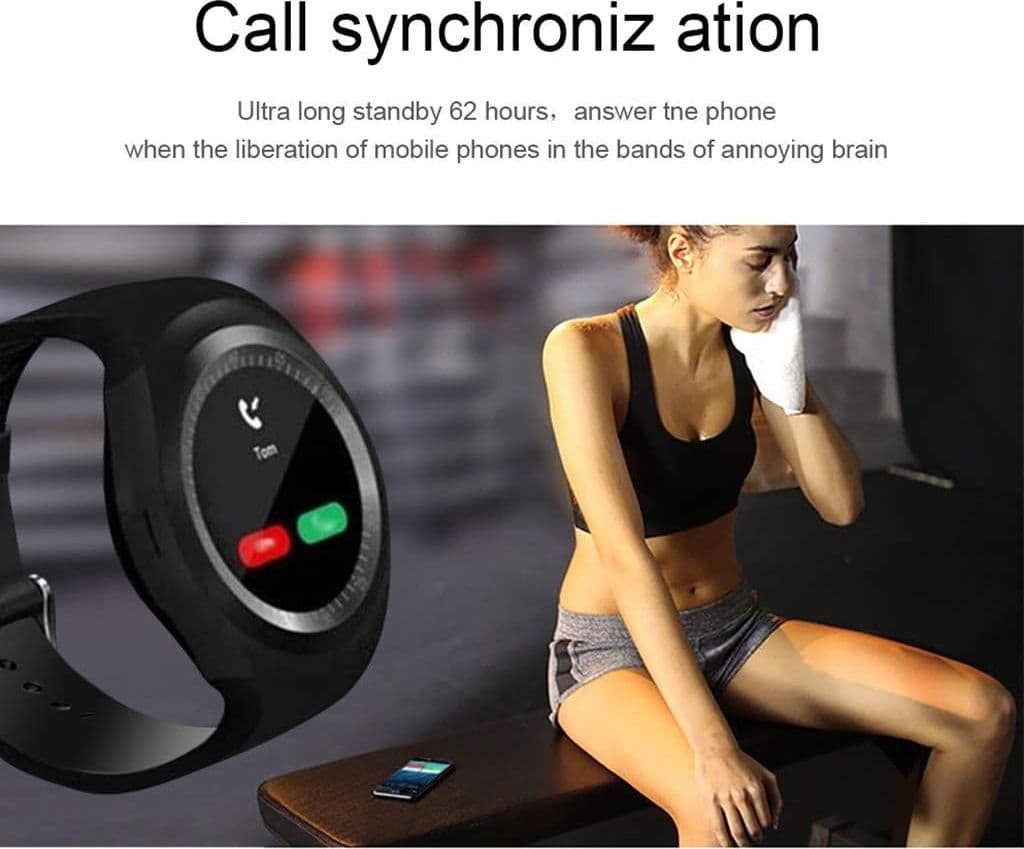 SMART WATCH Y1 1,2 POLLICI BLUETOOTH ANDROID IOS CON SLOT SIM CARD E MICRO SD - 8