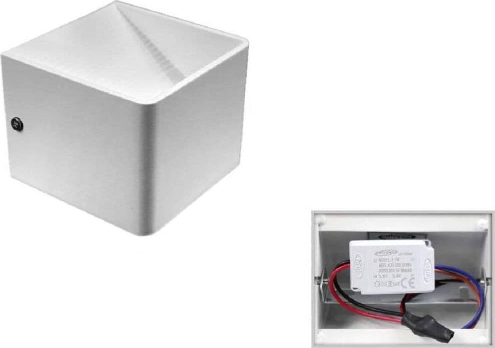 APPLIQUE PARETE LED COB 5W LUCE BIANCA 6500K CALDA 3000K DOPPIA UP & DOWN E36 - 5