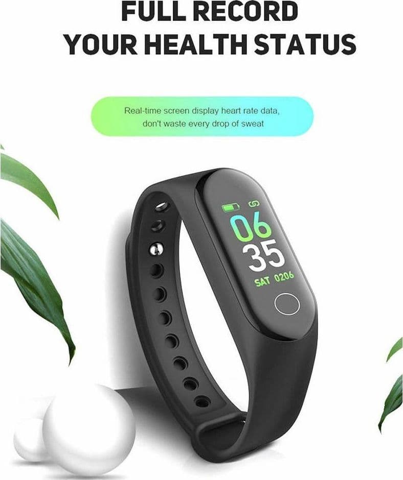 SMARTWATCH BRACCIALE OROLOGIO SMART BLUETOOTH CARDIOFREQUENZIMETRO OLED MI3 - 2