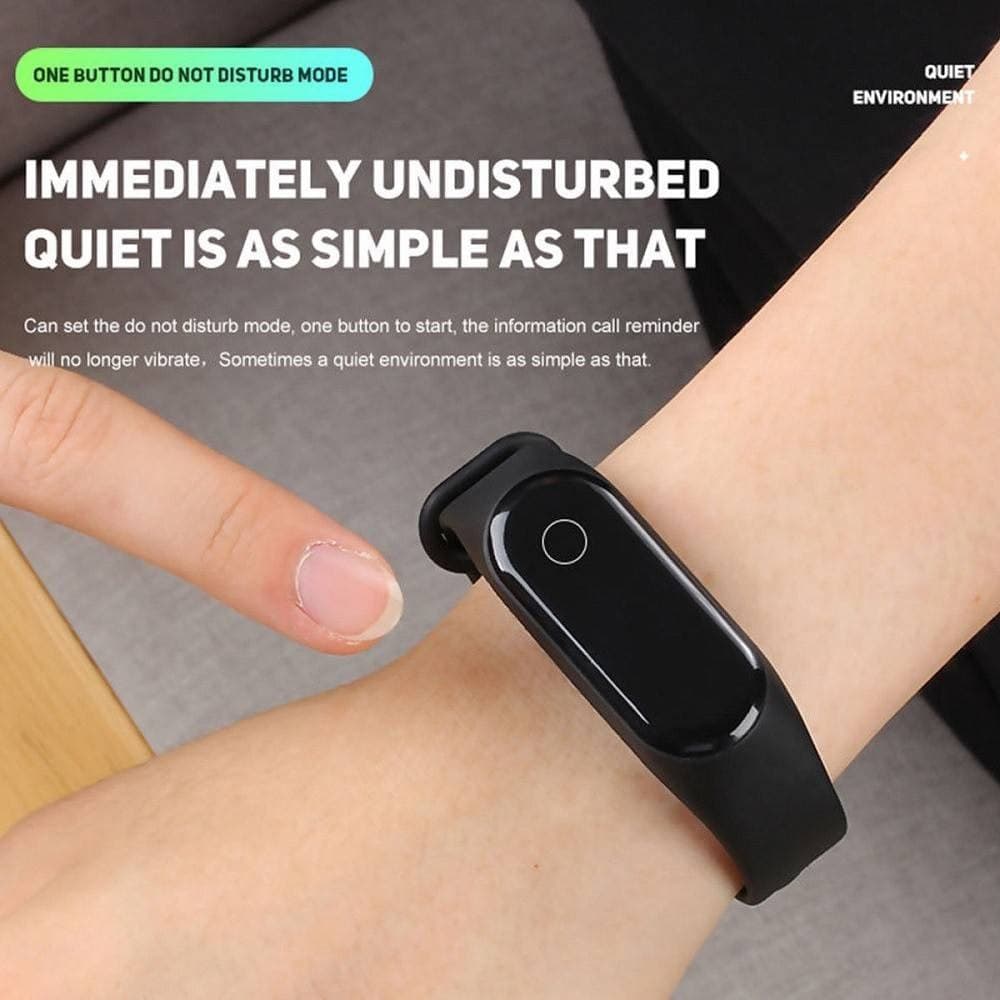 SMARTWATCH BRACCIALE OROLOGIO SMART BLUETOOTH CARDIOFREQUENZIMETRO OLED MI3 - 5