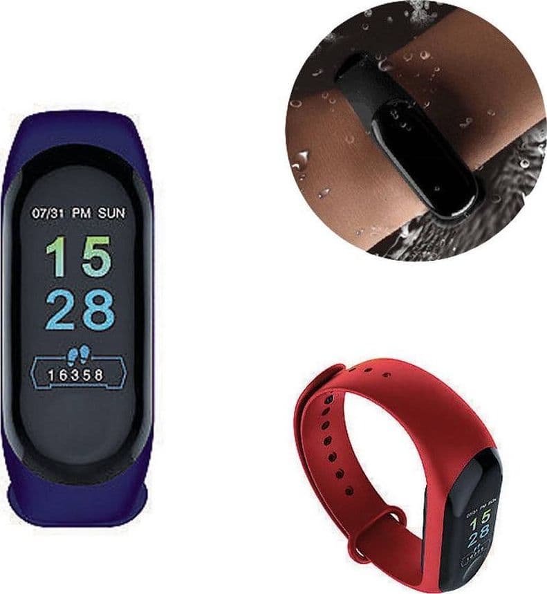 SMARTWATCH BRACCIALE OROLOGIO SMART BLUETOOTH CARDIOFREQUENZIMETRO OLED MI3 - 8