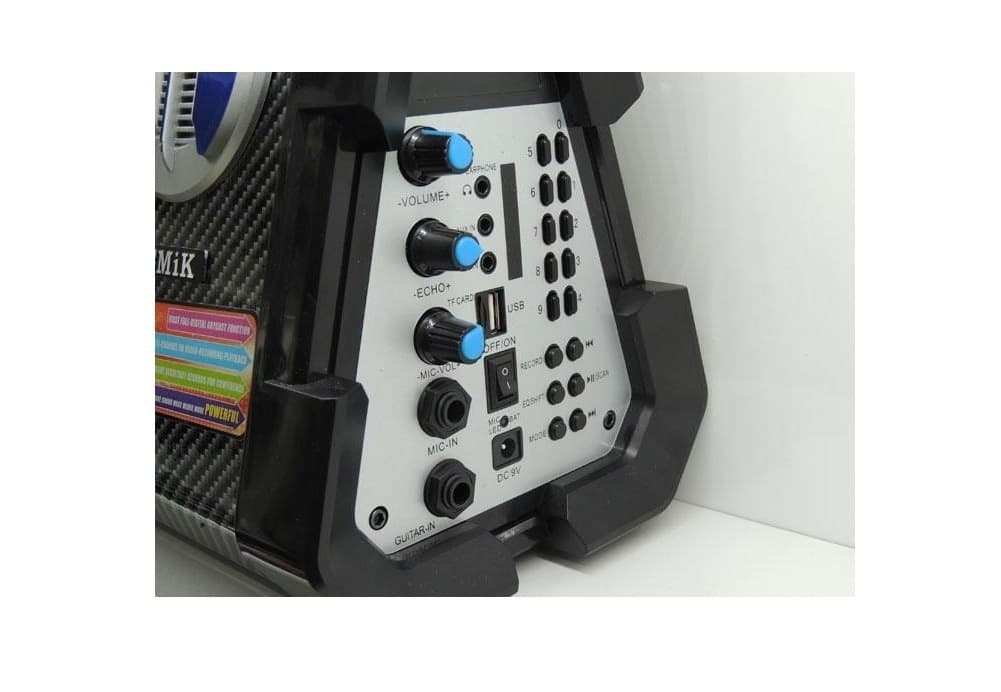 CASSAAMPLIFICATA PER CHITARRA RICARICABILE MP3 USB MICRO SD CON MICROFONO MKB60 - 2