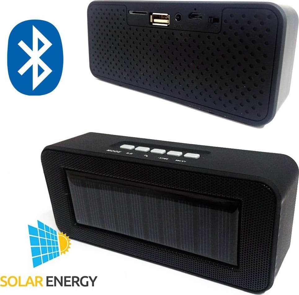 CASSA SPEAKER CH-303C BLUETOOTH PORTATILE RICARICA SOLARE MICROSD USB FM AUX - 2