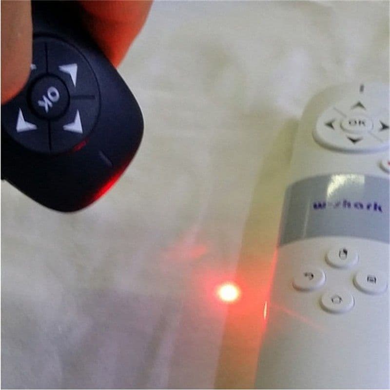 PUNTATORE LASER MOUSE TASTIERA QWERTY WIRELESS PER CONFERENZE PRESENTAZIONI - 9