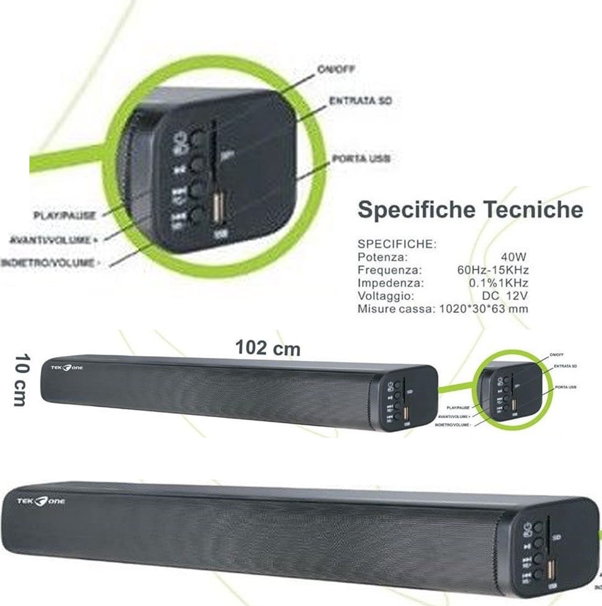 Soundbar per Home Cinema e TV