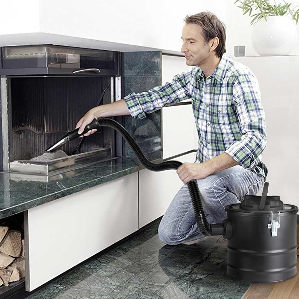 BIDONE ASPIRACENERE ELETTRICO 1000W ASPIRAPOLVERE ASPIRA CENERE STUFA PELLET 18L - 3