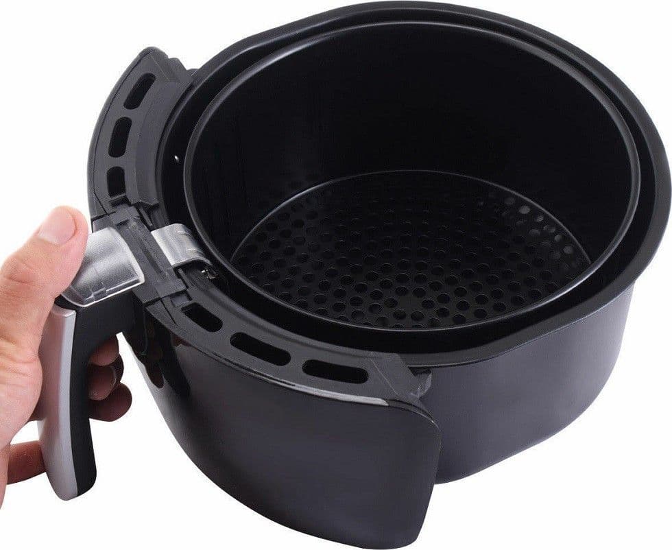 FRIGGITRICE AD ARIA CALDA PROFESSIONALE NERA 1500W 2,8LT SENZA OLIO E GRASSI - 4