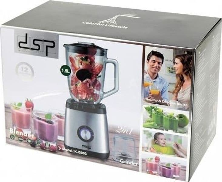 FRULLATORE 2 VELOCITA'+PULSE 350 W ACCIAIO CON CARAFFA IN VETRO FRULLATI FRUTTA - 10