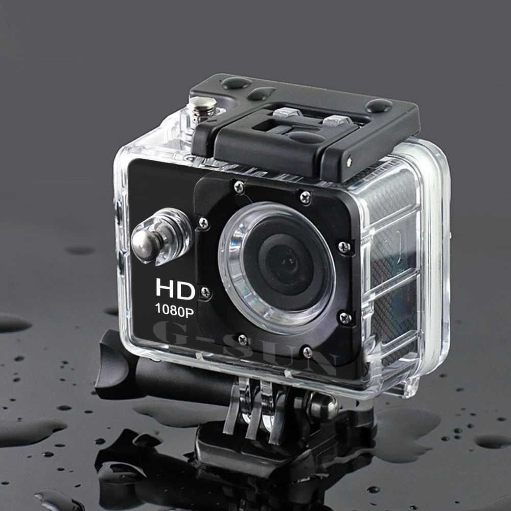 ACTION CAM FULL HD 1080P CON CUSTODIA IMPERMEABILE SUBACQUEO SPORT CAMERA KIT - 3