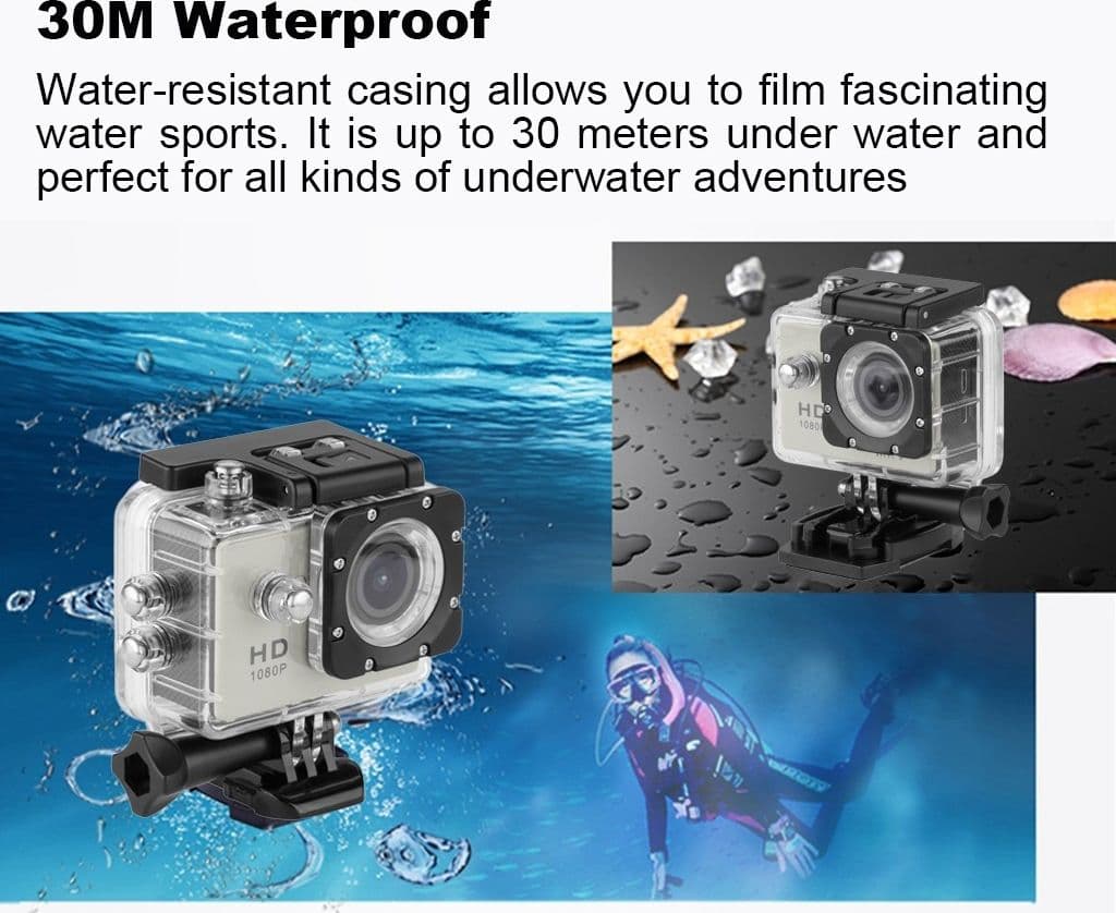 Pro Cam Sport WiFi Full HD 1080p Action Camera DV 12MP Videocamera Subacquea Y8 - 5