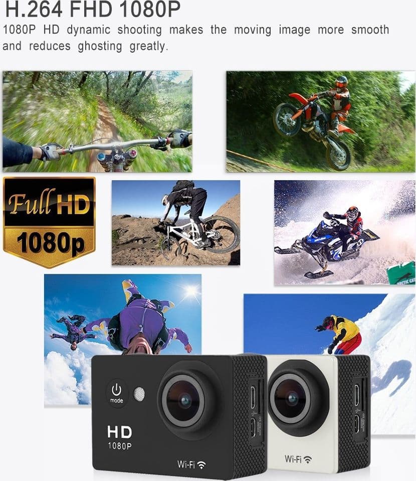 Pro Cam Sport WiFi Full HD 1080p Action Camera DV 12MP Videocamera Subacquea Y8 - 8