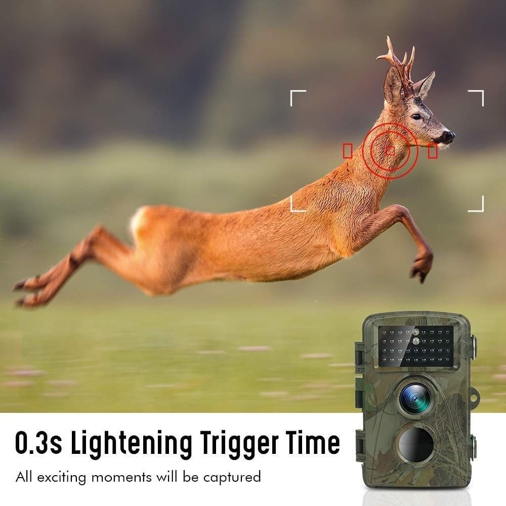 FOTOCAMERA DA CACCIA FOTOTRAPPOLA CON VISIONE NOTTURNA A INFRAROSSI SENSORE PIR - 3