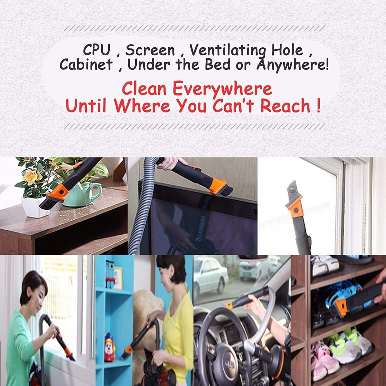 ASPIRAPOLVERE MULTIUSO PER CASA, AUTO, GARAGE 220w HANDY VACCUM CLEANER 220W - 9