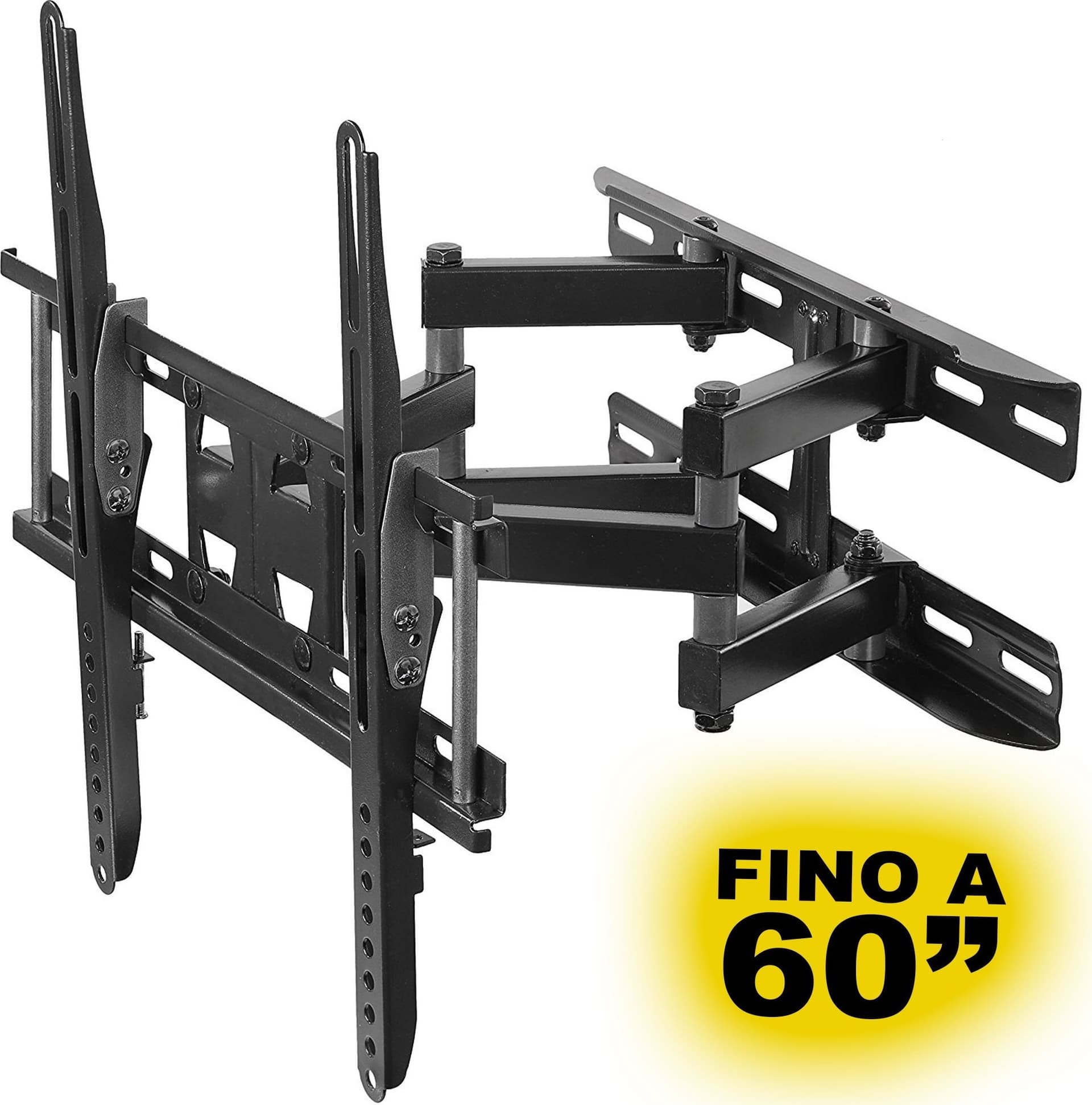 STAFFA BRACCIO PORTA TV DA 20 A 60 POLLICI SUPPORTO A PARETE PER TELEVISORE MOVE - 2