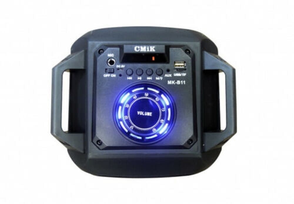CASSA SPEAKER BLUETOOTH CON MICROFONO RADIO USB TF CARD ALTOPARLANTE LED MK-B11 - 3