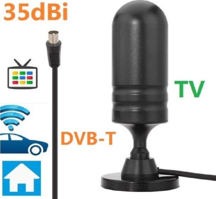 Antenna TV Terrestre DVB-T Interno ESTERNO Amplificata 36 dBi PER AUTO CAMPER - 2