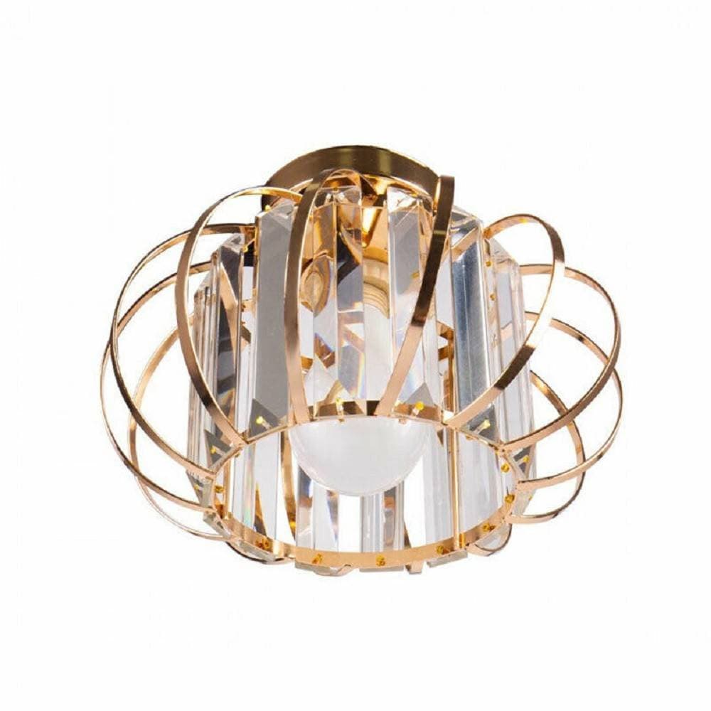 LAMPADARIO DA SOFFITTO E27 DESIGN MODERNO IN METALLO CROMATO ORO ARGENTO - 4