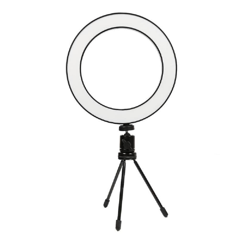 ANELLO PUNTO LUCE LED FOTOGRAFIA MAKEUP VIDEO DIFFUSORE CIRCOLARE 6" 16CM DIMMER - 2