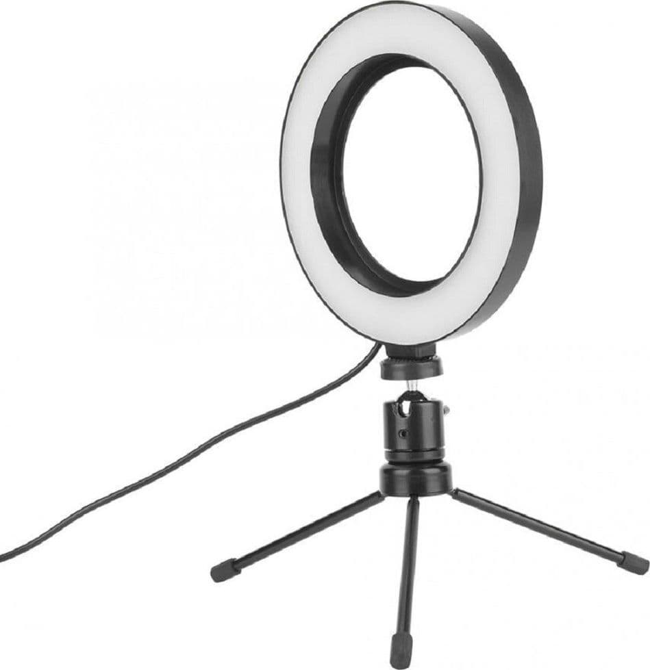 ANELLO PUNTO LUCE LED FOTOGRAFIA MAKEUP VIDEO DIFFUSORE CIRCOLARE 6" 16CM DIMMER - 7