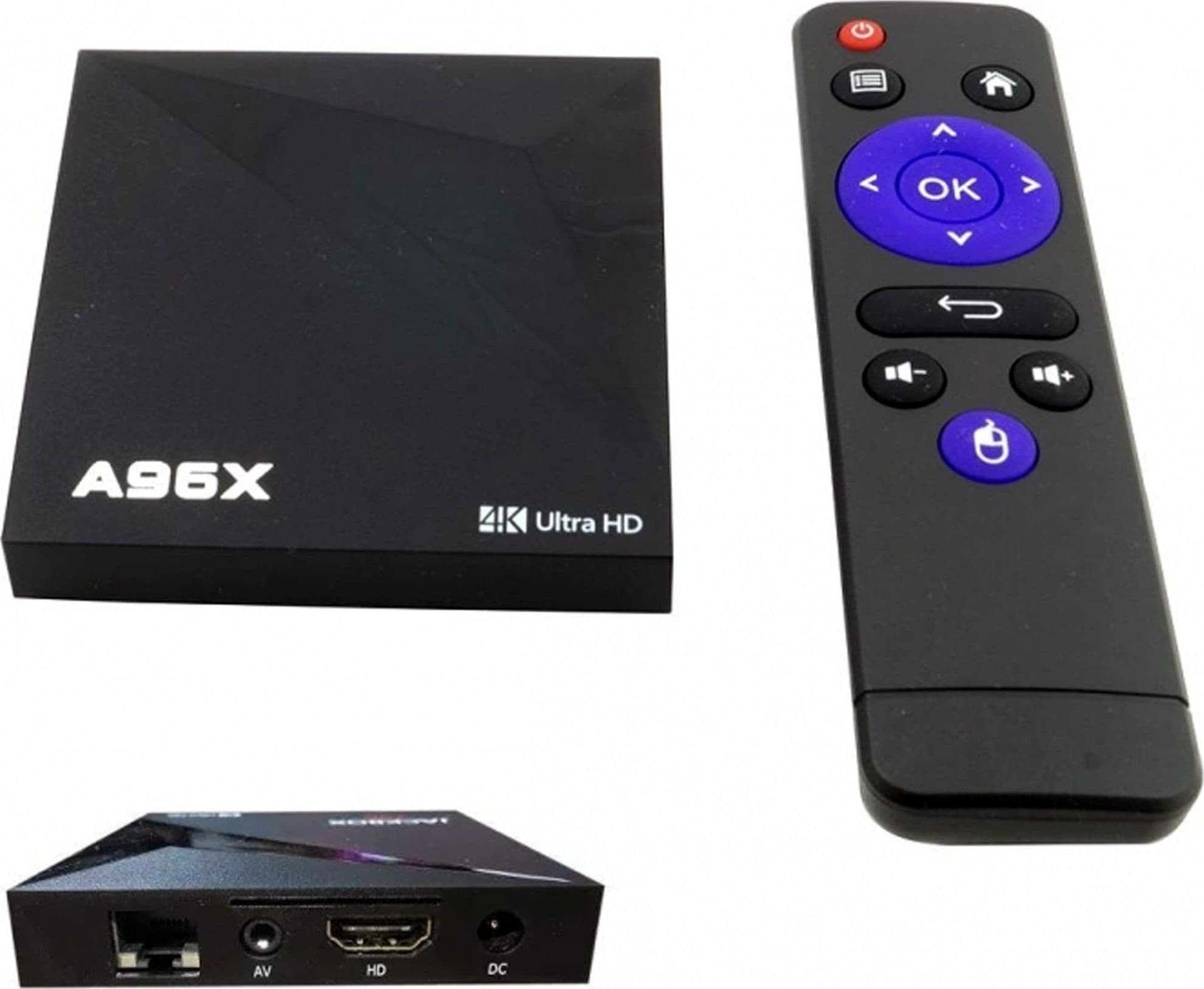 ANDROID 7.1 A96X TV 4K RAM QUAD-CORE CORTEX-A53 SMART 3 USB HDMI RJ45 SD