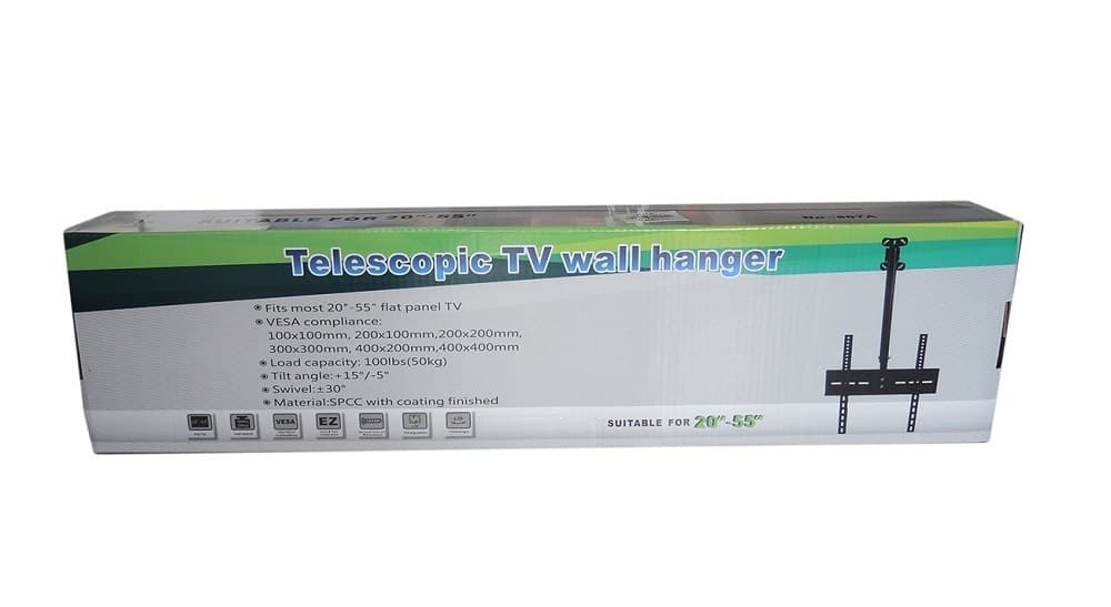 SUPPORTO STAFFA TV TELEVISORE LCD PLASMA LED DA 20 A 55 POLLICI DA SOFFITTO 807A - 4