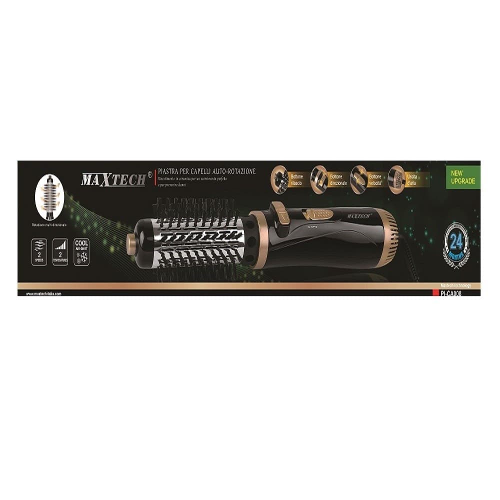 PIASTRA PER CAPELLI IN CERAMICA CON AUTO-ROTAZIONE MULTIDIREZIONALE MAXTECH PI-CA008