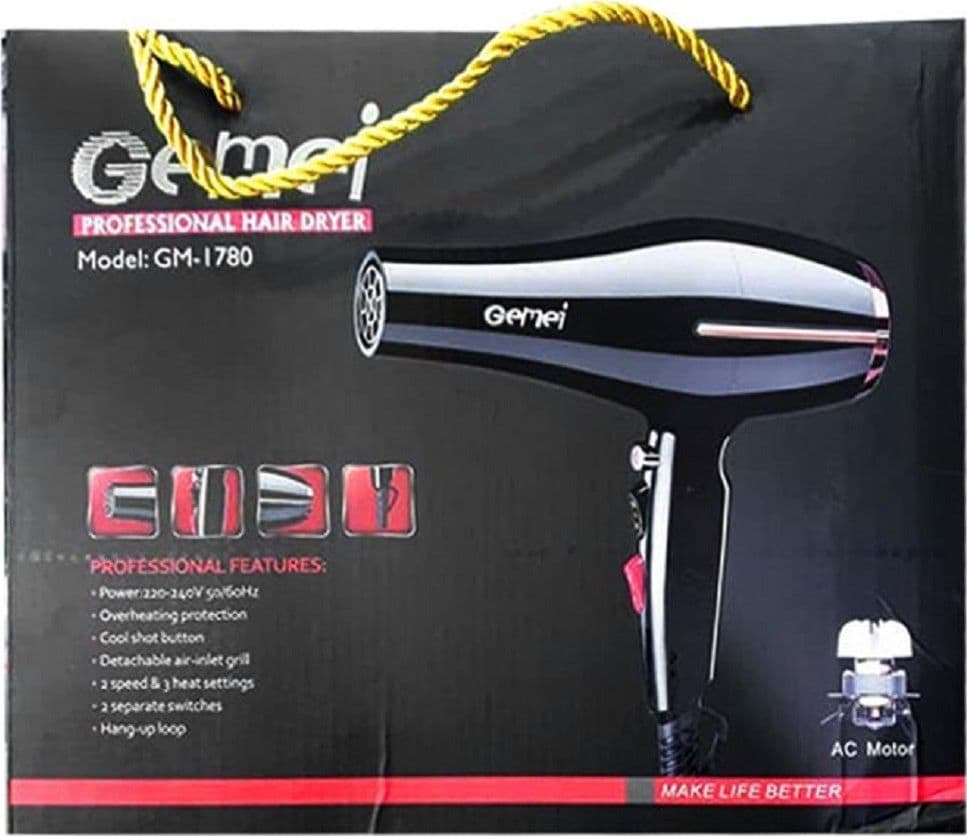 ASCIUGACAPELLI PHON PROFESSIONALE GM-1780 3000W CON EMISSIONE IONI BECCUCCI - 7
