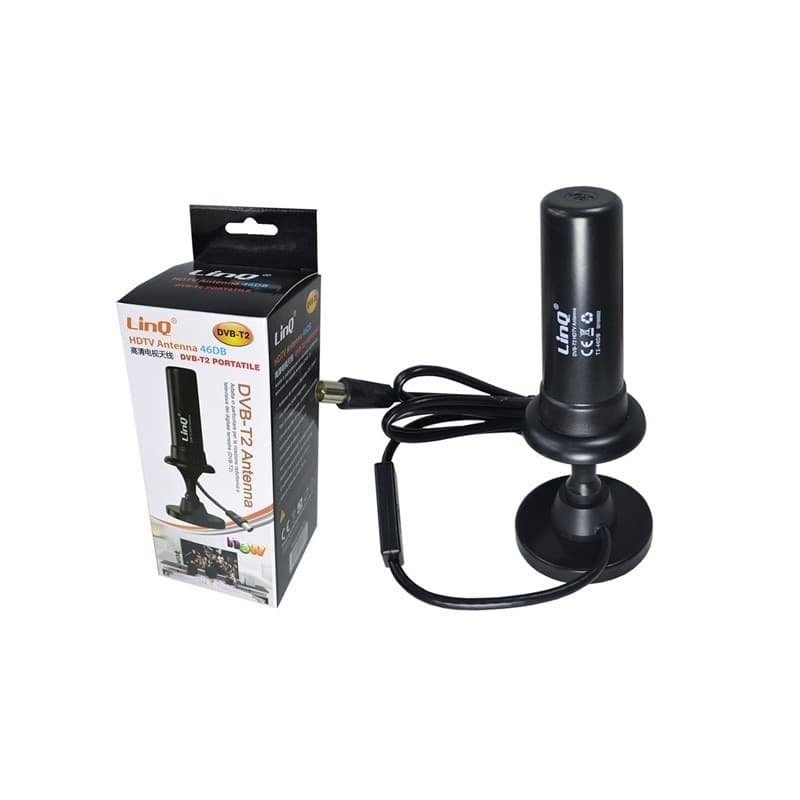 ANTENNA DVB-T2 TV 46 dBi PORTATILE PER AUTO CAMPER SUV CON CALAMITA PER ESTERNO - 2