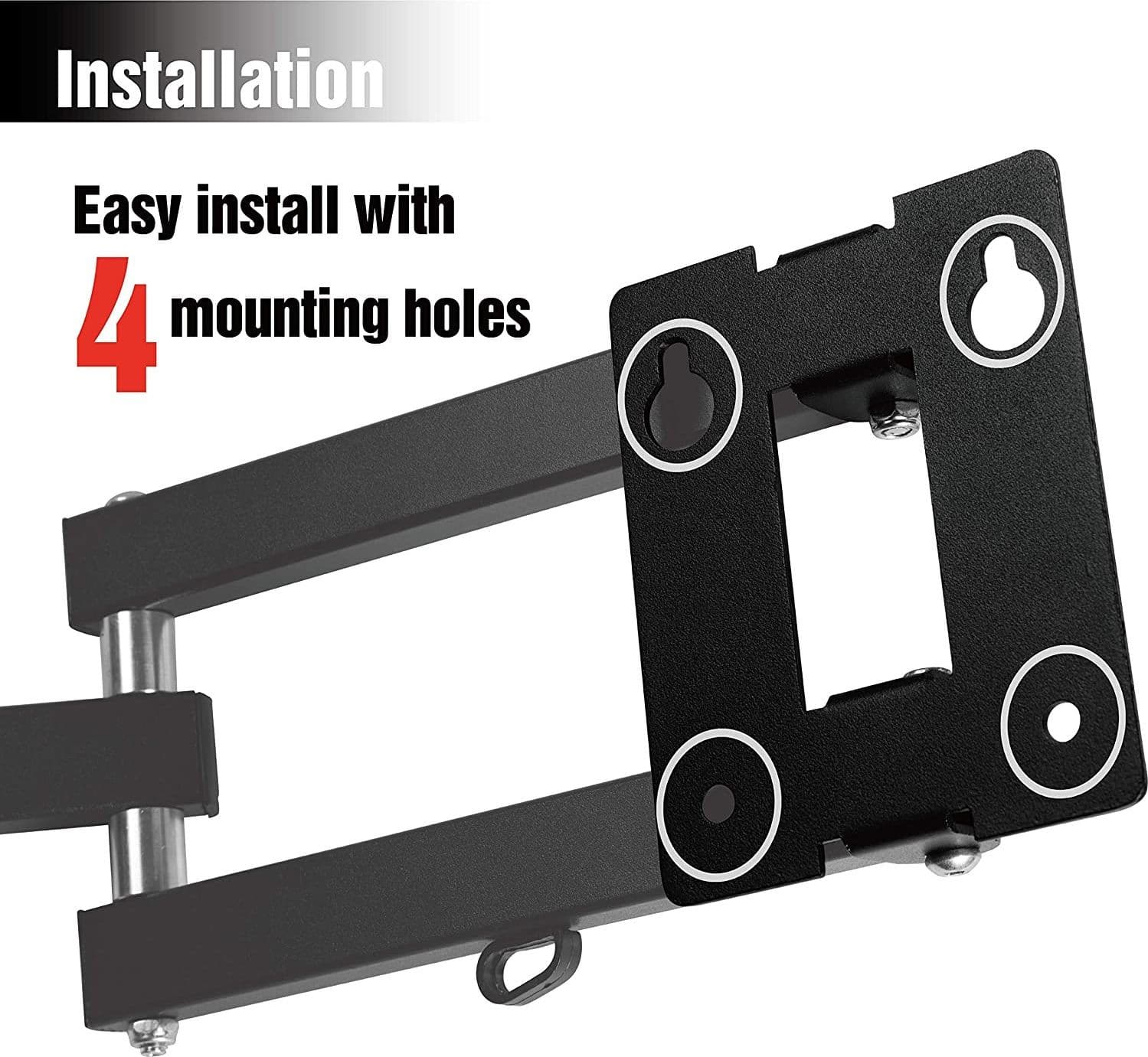 SUPPORTO STAFFA PER TELEVISORE PLASMA 12-30" LCD DA PARETE MURO TV REGOLABILE - 5