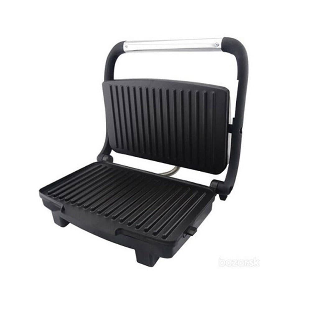 PIASTRA GRIGLIA ELETTRICA BISTECCHIERA TOAST PANINI 2 IN 1 DI ROYALTY LINE 750W - 2