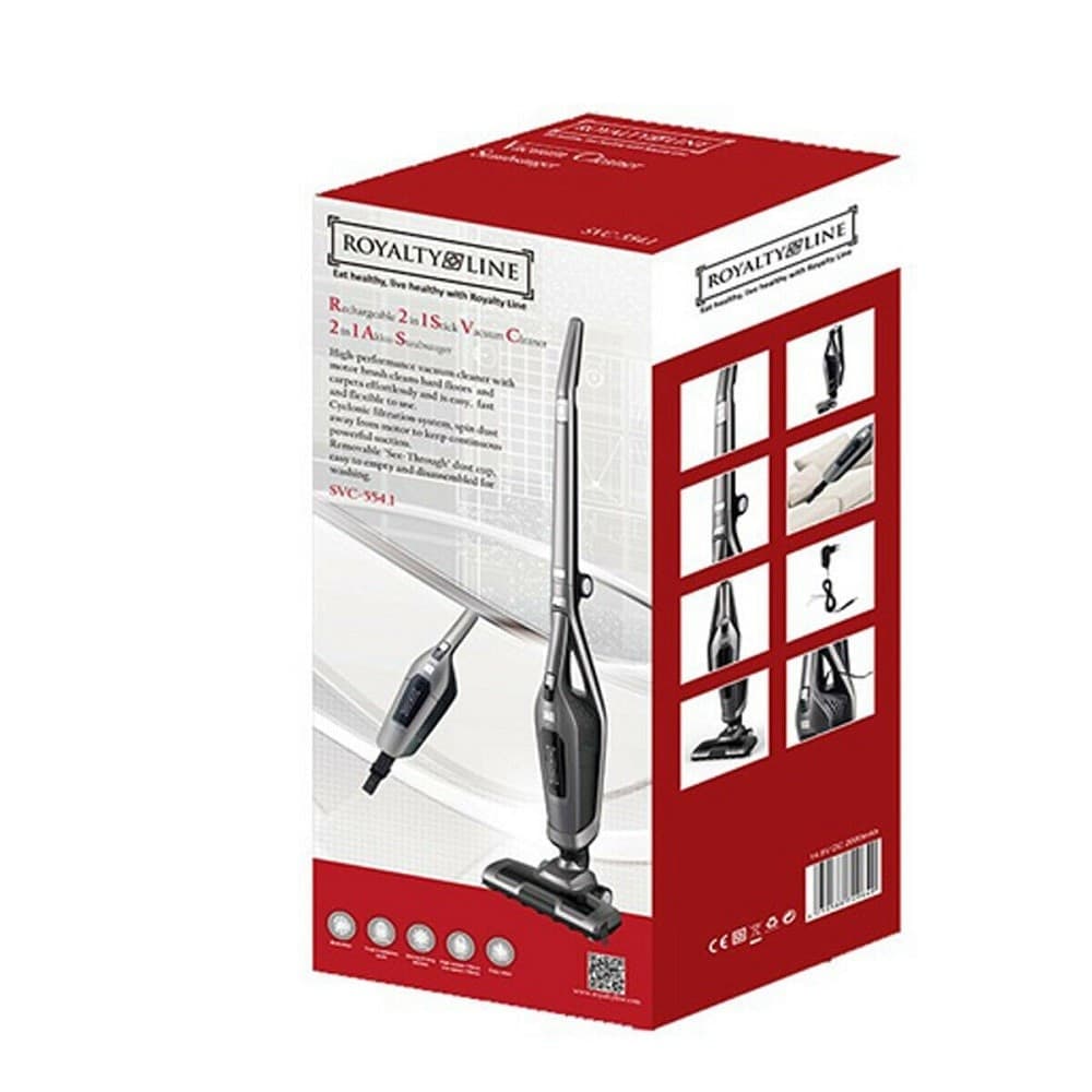ASPIRAPOLVERE ELETTRICO RICARICABILE 2 IN 1 SCOPA SENZA SACCO 14,8V ROYALTY LINE - 4