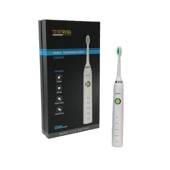 SPAZZOLINO ELETTRICO RICARICABILE PROFESSIONALE CON 2 TESTINE GEMEI GM-906 - 3