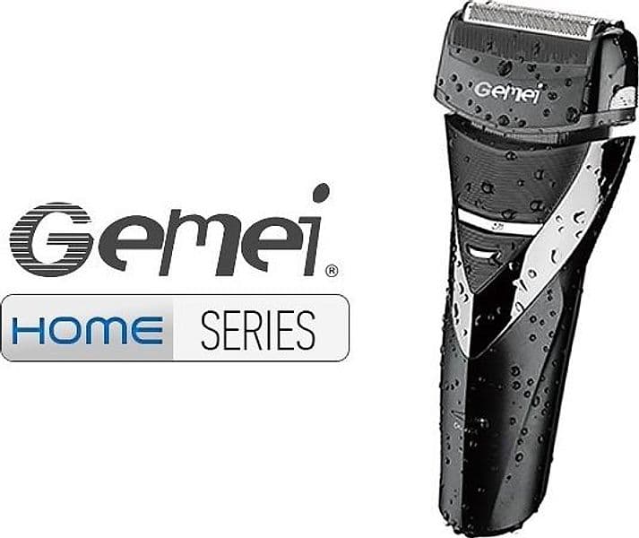 RASOIO ELETTRICO RICARICABILE A 3 LAME PER BARBA GM7060 RASATURA TESTINA 3W - 2