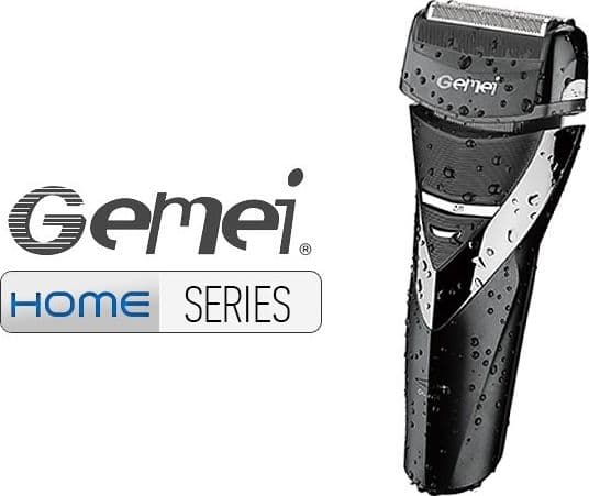 RASOIO ELETTRICO RICARICABILE A 3 LAME PER BARBA GM7060 RASATURA TESTINA 3W - 2
