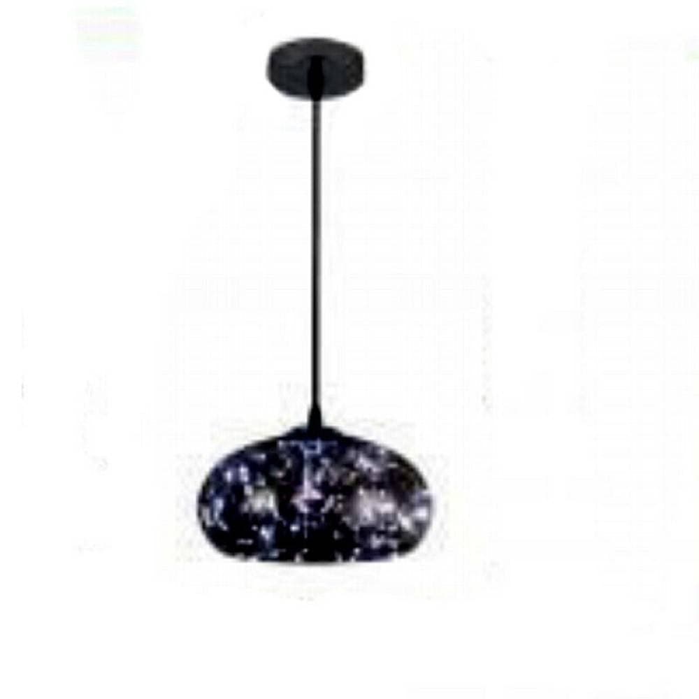 LAMPADARIO LED 10W A CUPOLA EFFETTO CIELO STELLATO IN VETRO LUCE 7500K 3000K A48 - 3