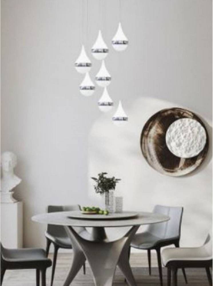 LAMPADA A SOSPENSIONE LED 80WATT DESIGN GOCCIA A CASCATA LUCE 6500K 4000K LP-18A – Bianco Freddo – TrAdE Shop Traesio –