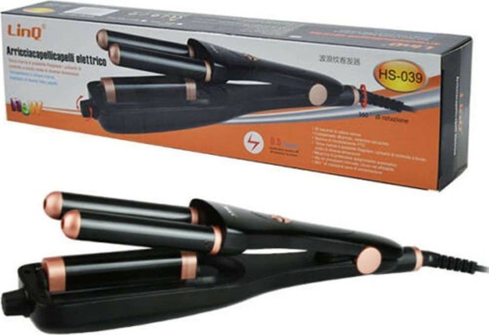 PIASTRA IN CERAMICA ONDE PER CAPELLI ONDULATI FERRO ARRICCIACAPELLI LINQ HS-039