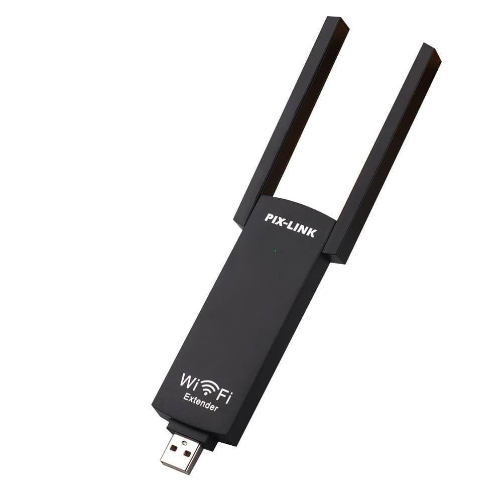 AMPLIFICATORE SEGNALE ROUTER USB 300Mbps 2.4GHZ WI-FI 2 ANTENNE WIFI PORTATILE - 2