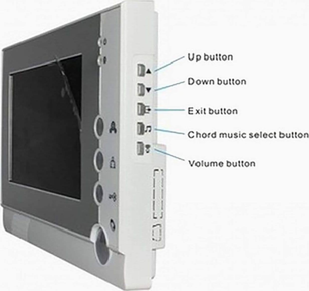 KIT VIDEO CITOFONO VIDEOCITOFONO MONITOR 7" TELECAMERA IR GIORNO NOTTE - 5